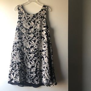 Floral Mini Swing Dress